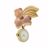 Vintage 1960's Croton 14KT Gold Pendant/Pin Watch