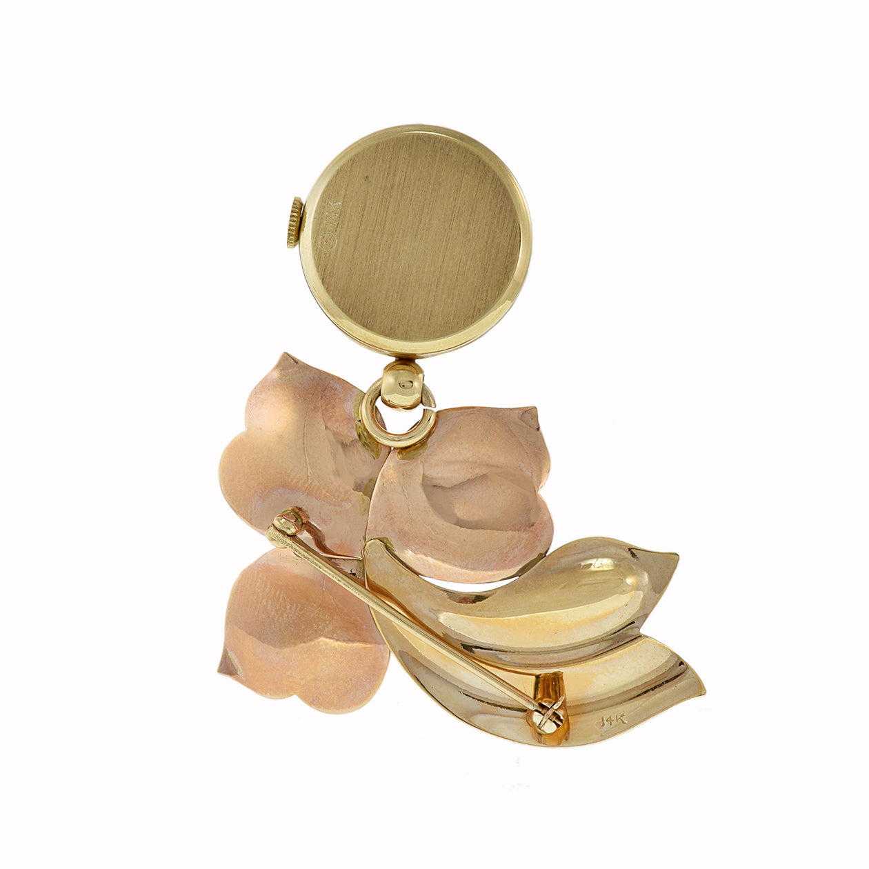 Vintage 1960's Croton 14KT Gold Pendant/Pin Watch