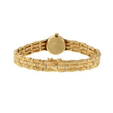 Longines 1960s Ladies 14KT Yellow Gold Bamboo Link Cocktail Watch