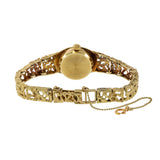 Mathey Tissot 1960's 14kt Gold Nugget Bracelet Watch