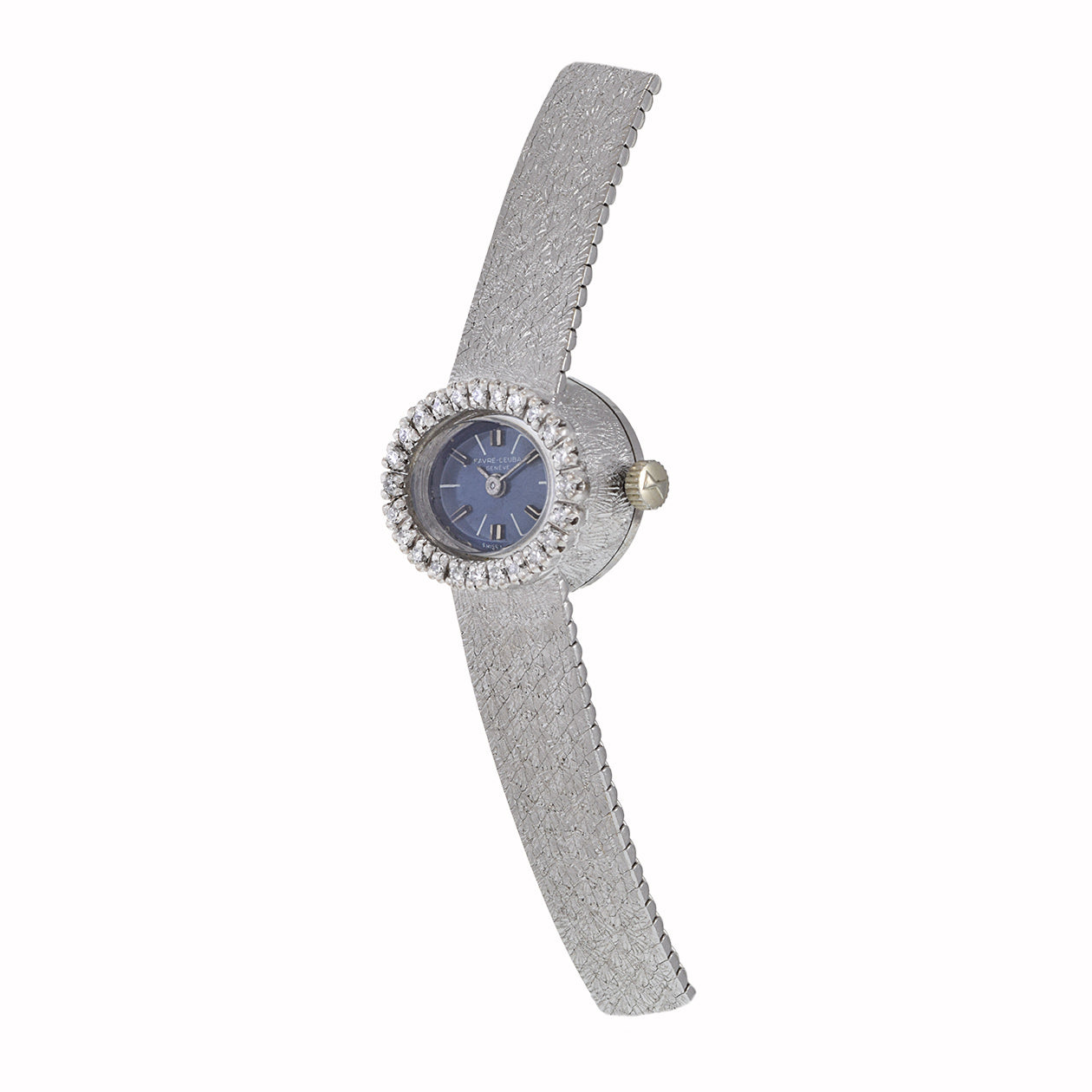 Favre-Leuba 1960's Ladies 18KT White Gold Diamond Cocktail Watch