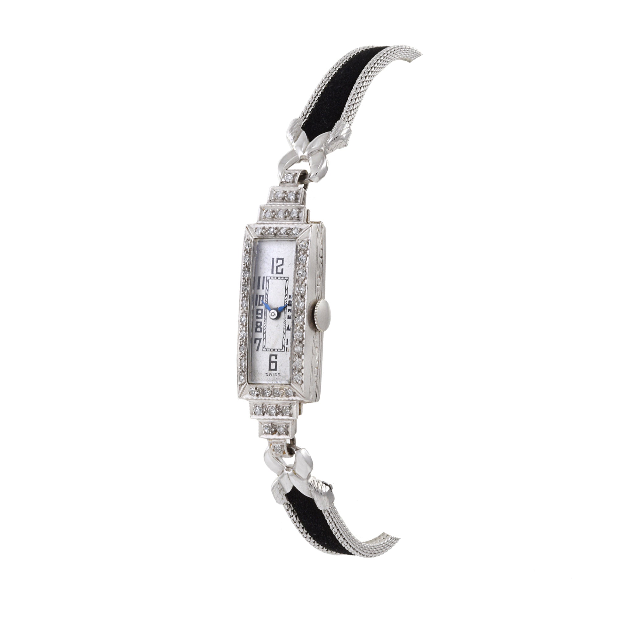 Royce Platinum and Diamond Cocktail Watch
