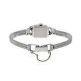 Bulova 1950's Ladies Diamond 14KT White Gold Cocktail Watch