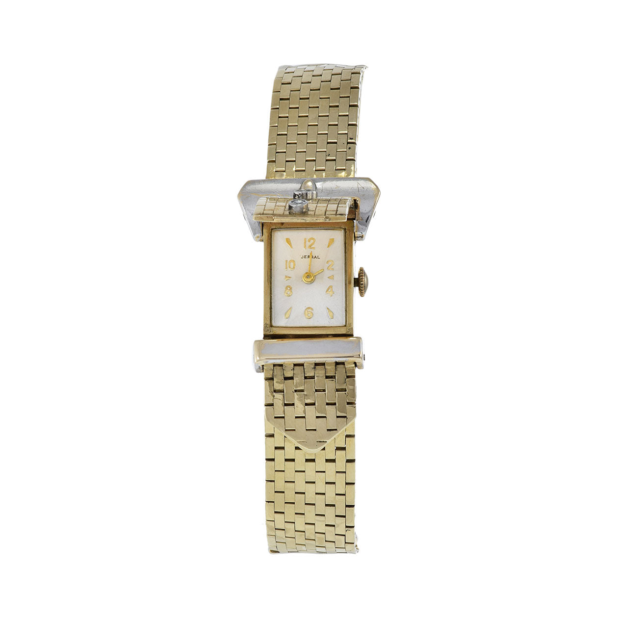 Jerral 14K Yellow Gold and Diamond Cocktail Watch