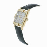 Vintage 1940's Longines 14KT Yellow Gold Guilloche Tank Watch