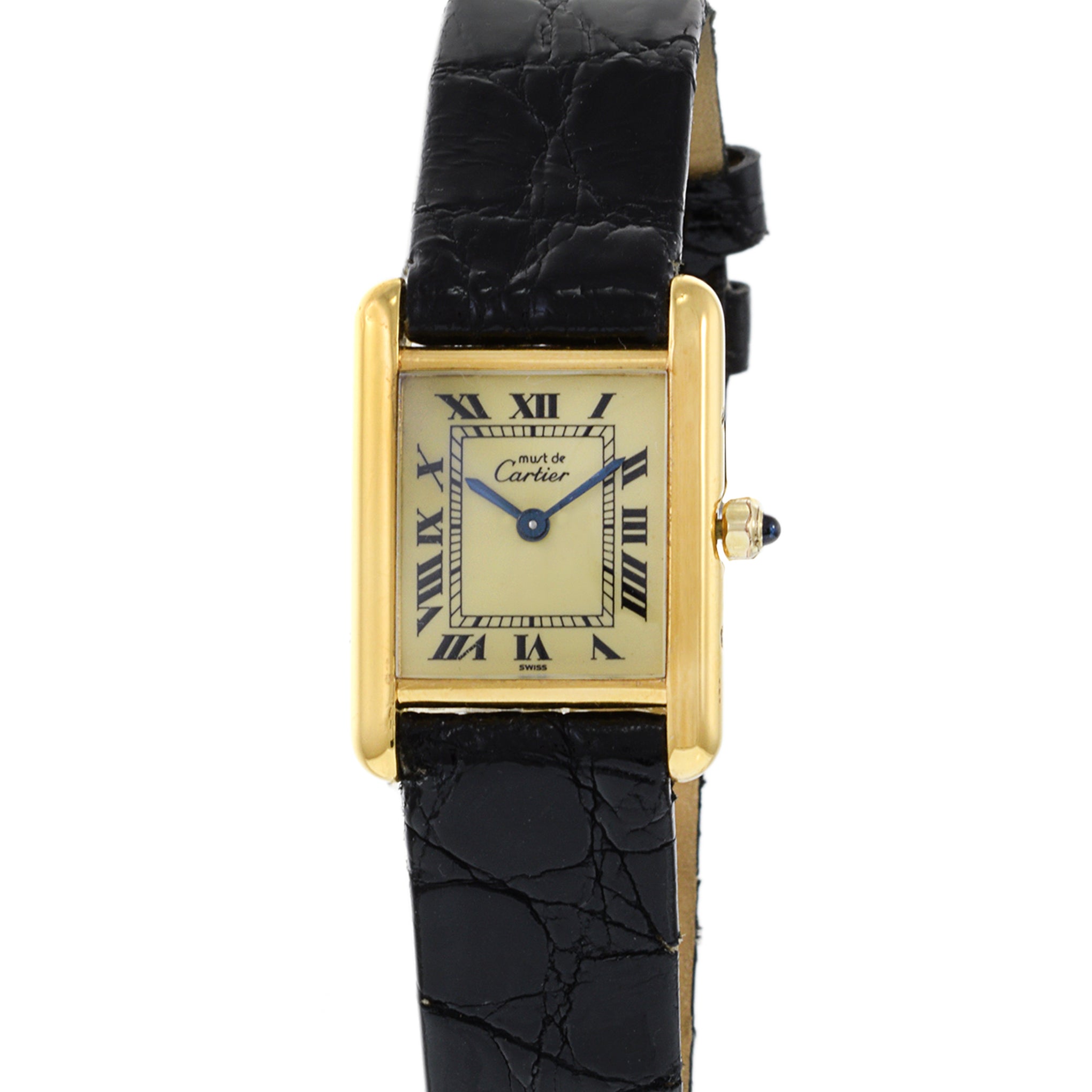 Must de Cartier Vermeil Quartz Tank Watch Reference 3 66001