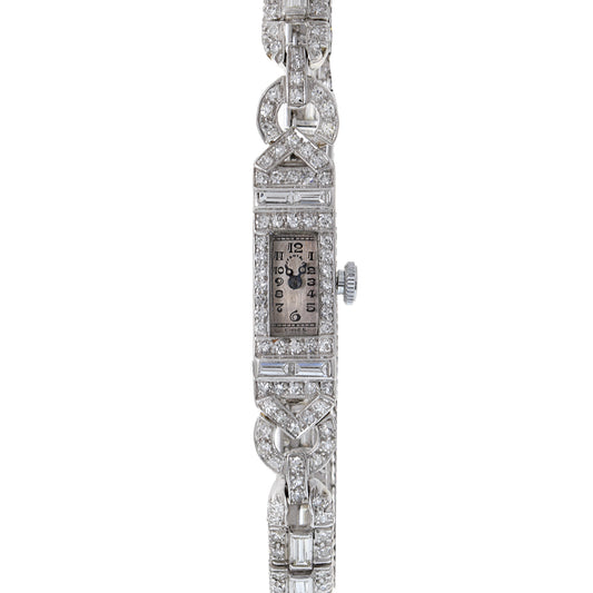 Tiffany & Co. Platinum and Diamond Cocktail Watch