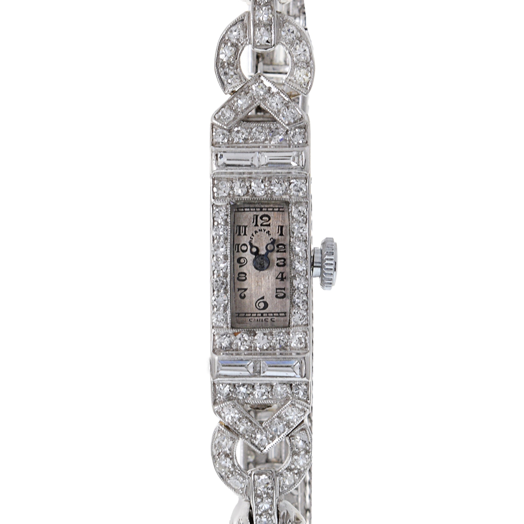 Tiffany & Co. Platinum and Diamond Cocktail Watch
