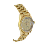 Rolex 18K Gold Day Date Reference 18238 Double Quickset Watch Catalan Day Wheel