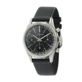 Vintage 1940s Jaeger-LeCoultre Black Dial Chronograph 35.5mm Stainless Steel