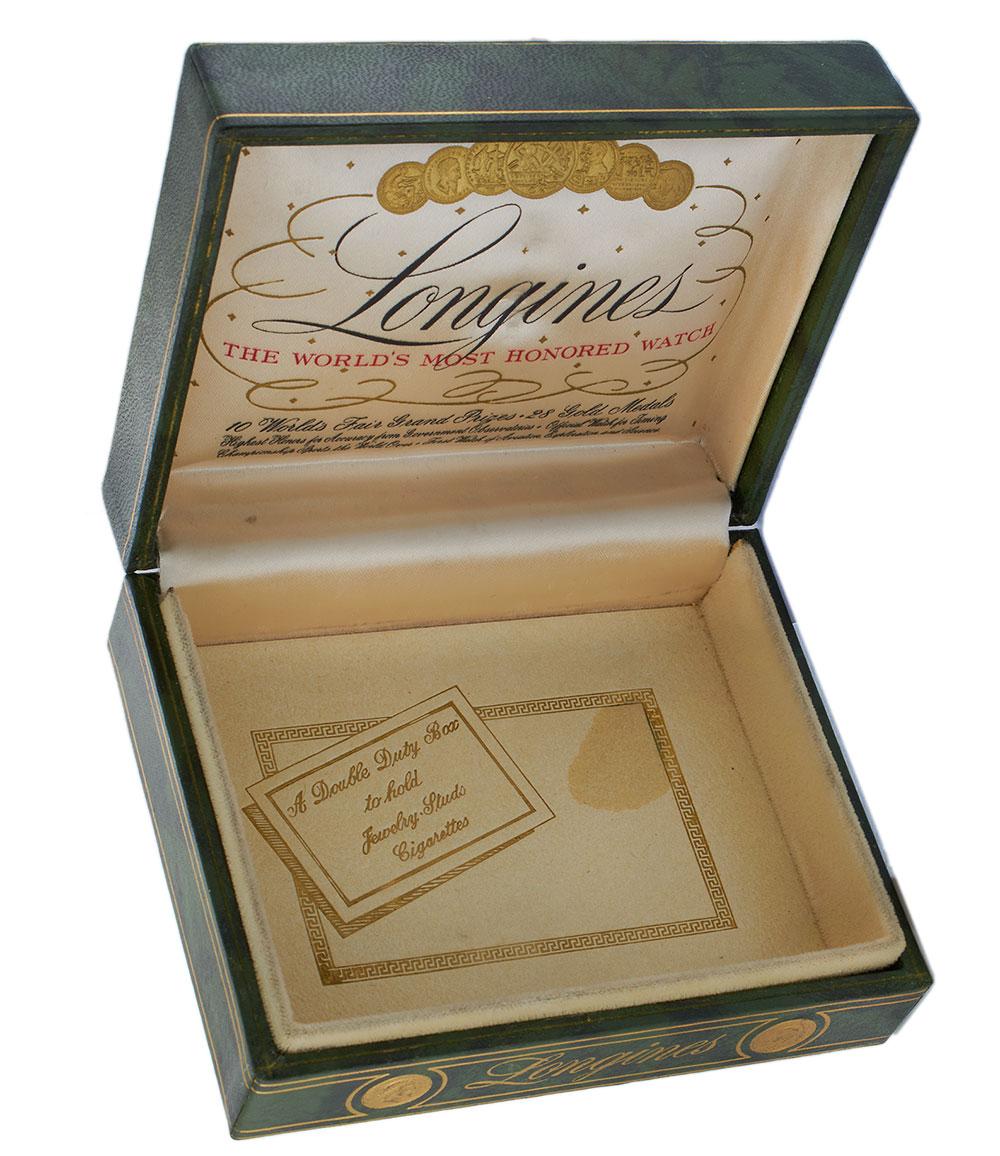 Longines Vintage 14KT White Gold Silver Dial 21.5 x 40.5MM – Manual Wind (1942)