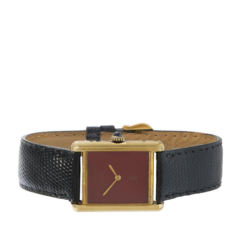 Vintage Cartier Must de Cartier Vermeil with Red Lacquer Dial – Mechanical