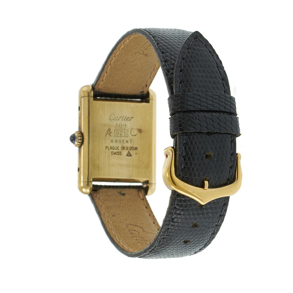 Vintage Cartier Must de Cartier Vermeil with Red Lacquer Dial – Mechanical