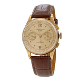Vintage 1950s Chronograph Suisse 37MM 18KT Rose Gold