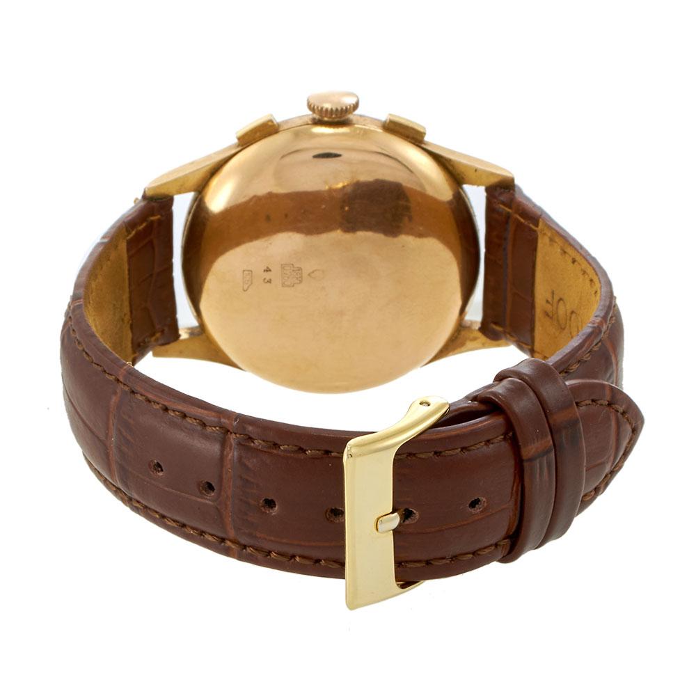 Vintage 1950s Chronograph Suisse 37MM 18KT Rose Gold
