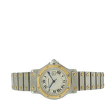 Cartier Santos Octagon 30MM Stainless Steel with 18KT Yellow Gold Bezel Ref. 296