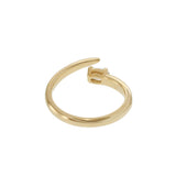 Open Finger Wrap Ring with Oval Diamond in 18K Yellow Gold