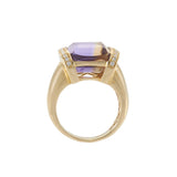 Ametrine and Diamond Ring in 14K Yellow Gold, 7.88ct Center Stone