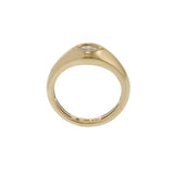 14KT Yellow Gold Marquise Cut Diamond Bezel Ring