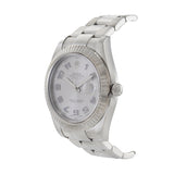 Rolex 41mm Datejust Reference 116334 Stainless Steel and White Gold