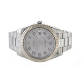 Rolex 41mm Datejust Reference 116334 Stainless Steel and White Gold