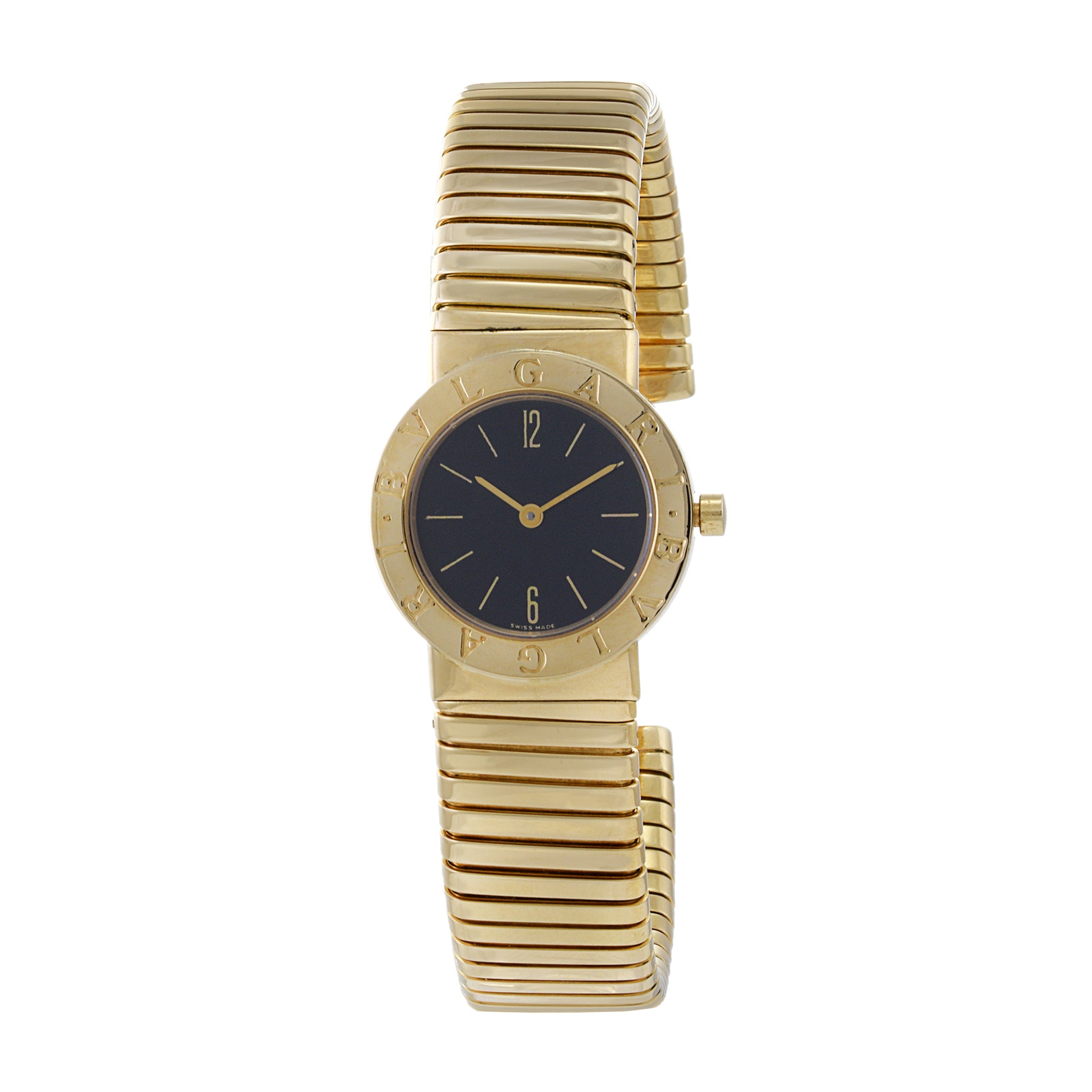 BVLGARI TUBOGAS 18k Yellow Gold Flexible Watch
