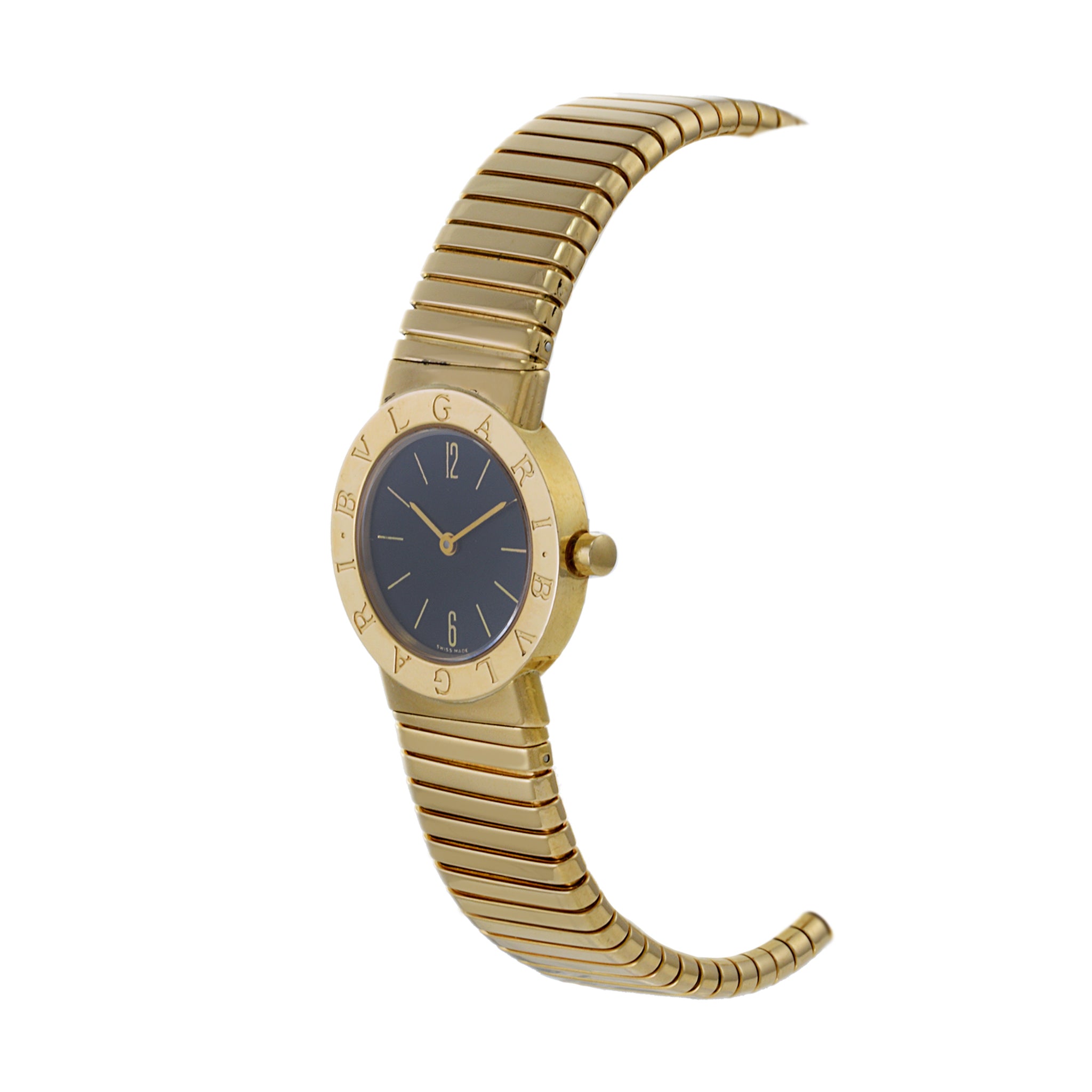 BVLGARI TUBOGAS 18k Yellow Gold Flexible Watch
