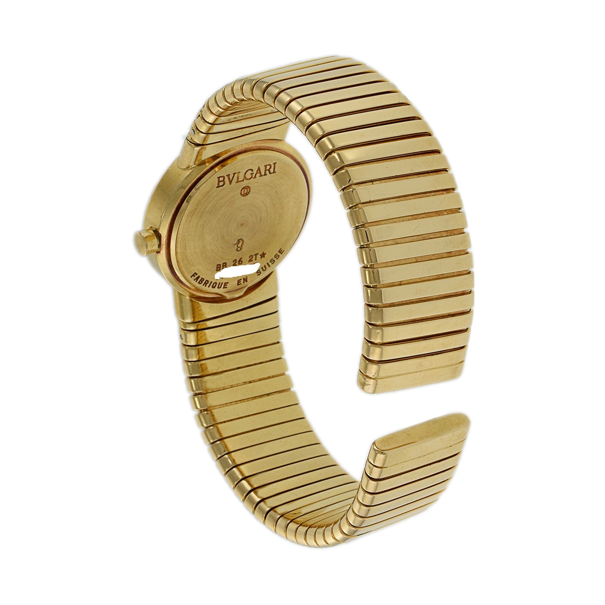 BVLGARI TUBOGAS 18k Yellow Gold Flexible Watch
