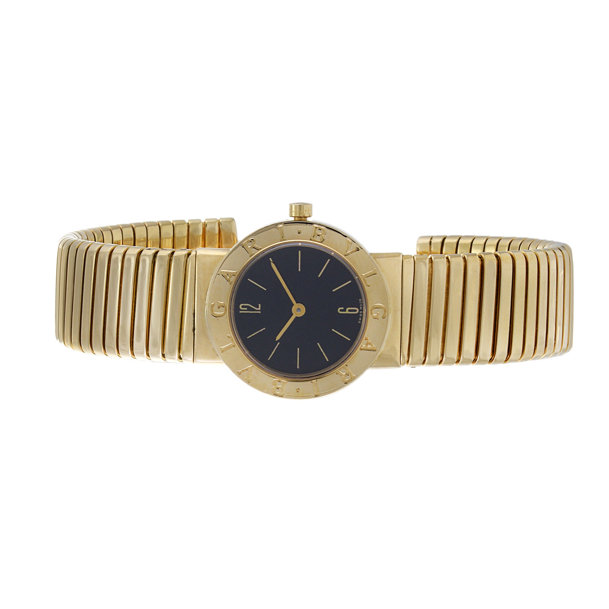 BVLGARI TUBOGAS 18k Yellow Gold Flexible Watch