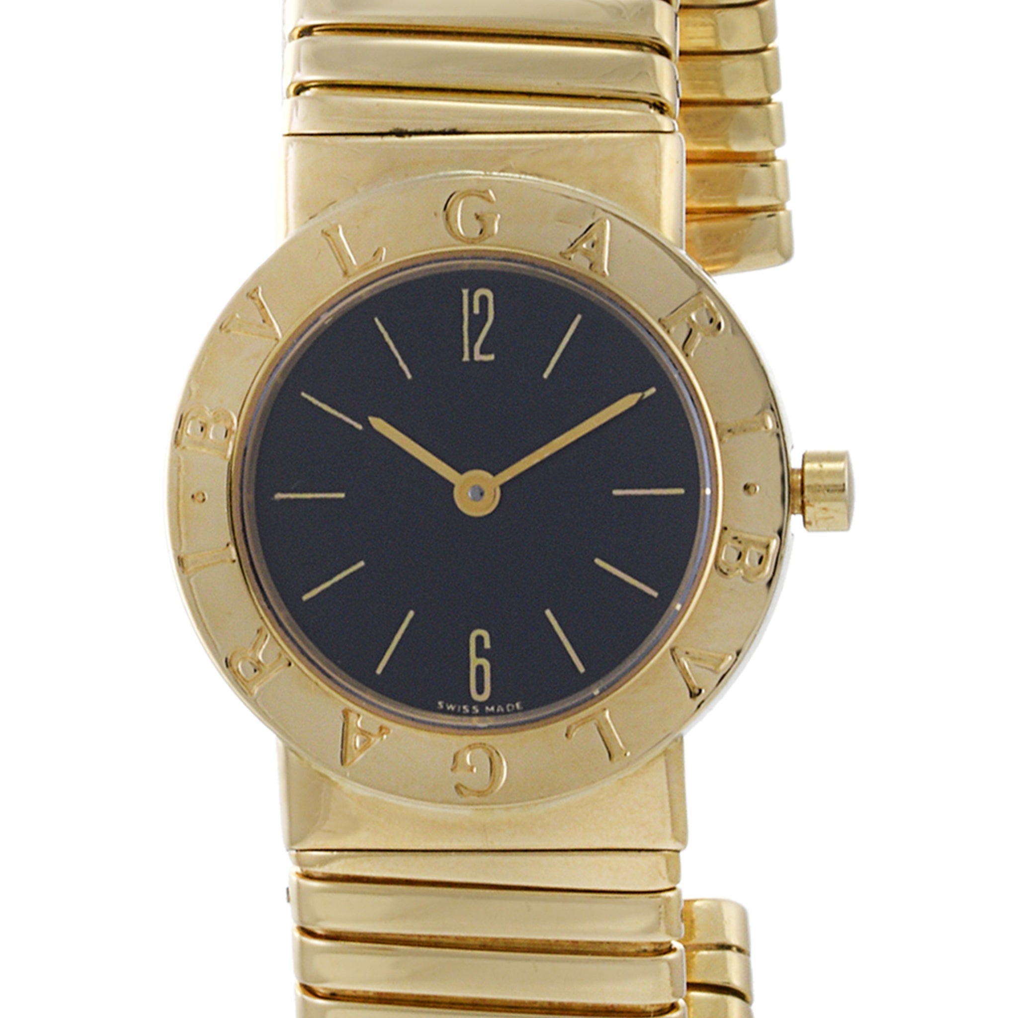 BVLGARI TUBOGAS 18k Yellow Gold Flexible Watch