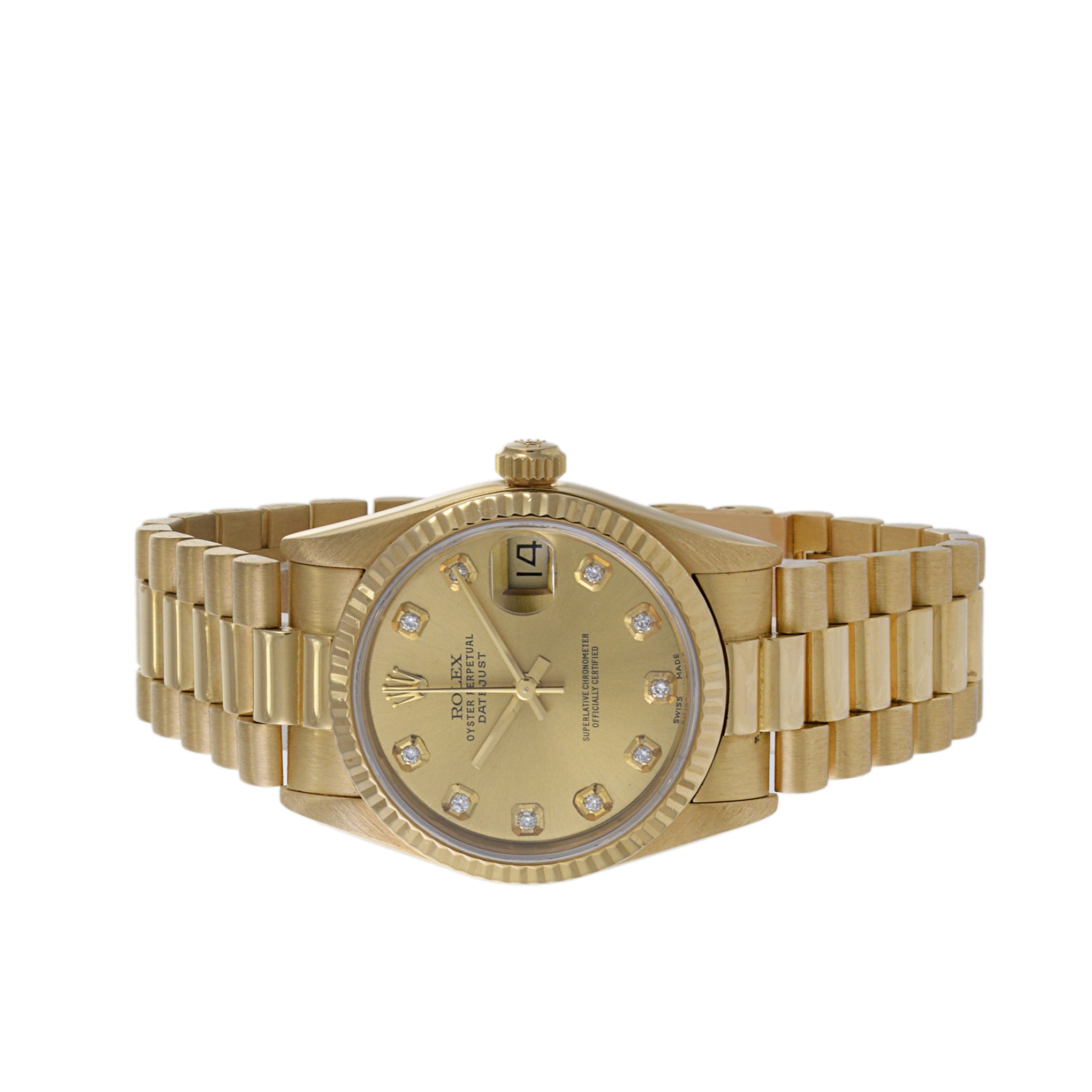 Rolex Datejust 31 Reference 68278 18K Yellow Gold