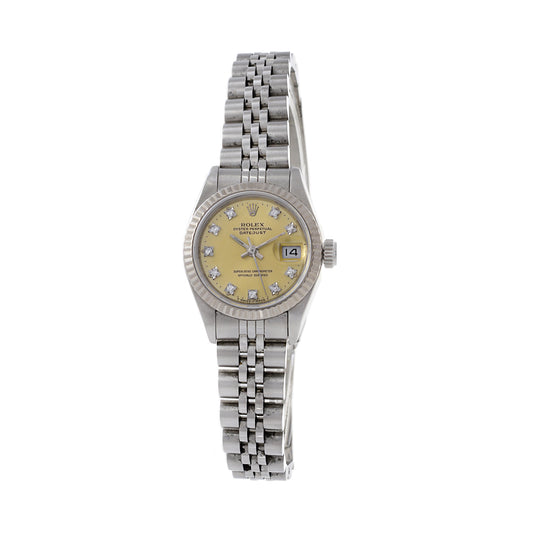 Rolex Lady Datejust Reference 69174 Factory Set Diamond Dial