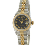 Rolex Lady-Datejust 26MM  Ref. 69173 with Black Textured Dial