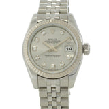 Rolex Datejust 26mm Silver Diamond Dial Ref. 179174