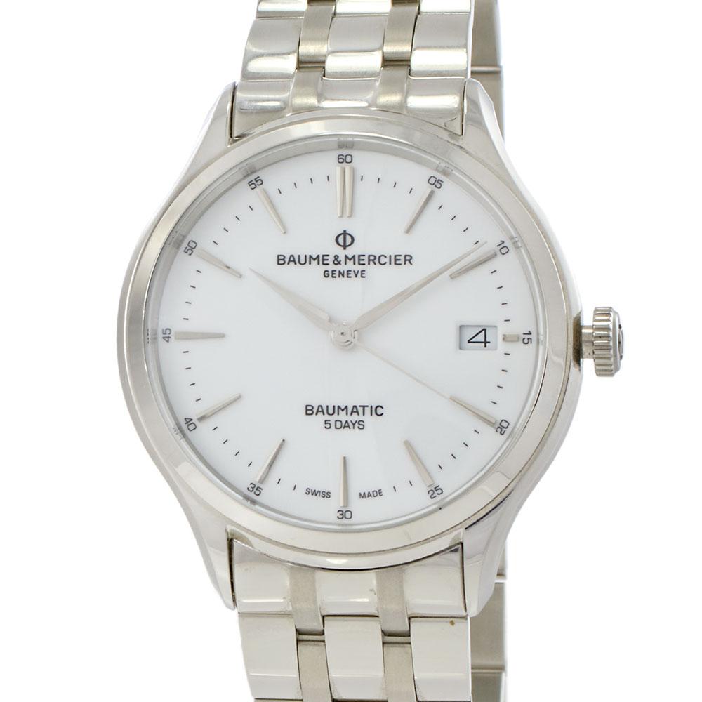 Baume & Mercier Clifton Automatic White Dial Steel Men's Watch
