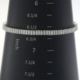 18KT White Gold 2.83CT Double Row Diamond Tennis Bracelet