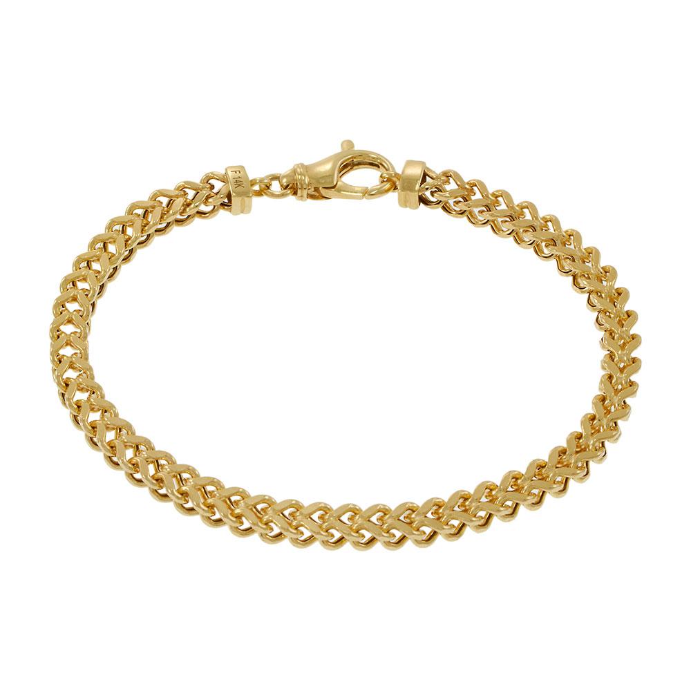 14KT Yellow Gold Franco Chain Bracelet