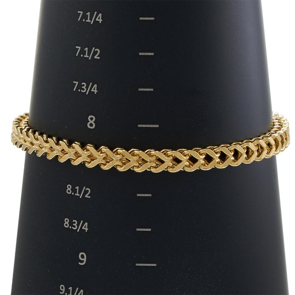 14KT Yellow Gold Franco Chain Bracelet