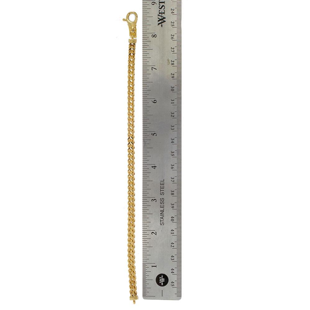 14KT Yellow Gold Franco Chain Bracelet
