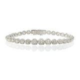 14KT White Gold 7.00ct-tw Graduated Diamond Tennis Bracelet