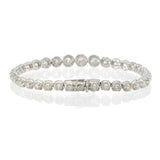 14KT White Gold 7.00ct-tw Graduated Diamond Tennis Bracelet