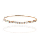 14KT Rose Gold Diamond Flex Bangle