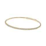 14KT Yellow Gold 1.00ct Diamond Flex Bangle