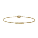 14KT Yellow Gold Diamond 'Evil Eye' Flex Bangle