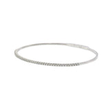 14KT White Gold .50ct Diamond Flex Bangle