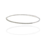 14KT White Gold .50ct Diamond Flex Bangle