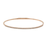 14KT Rose Gold Diamond Flex Bangle