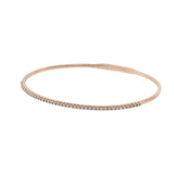 14KT Rose Gold Diamond Flex Bangle