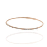 14KT Rose Gold Diamond Flex Bangle