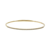 14KT Yellow Gold .50ct Diamond Flex Bangle